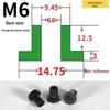 T-förmige Nylon-Dichtungsscheibe M3-M35 Gewinde Isolierabstandshalter