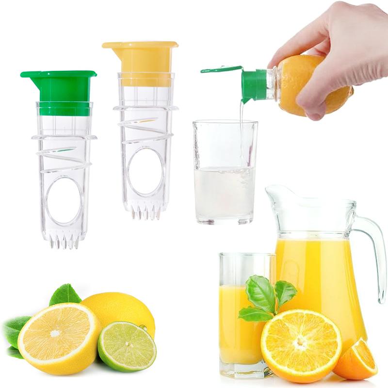 Compact Citrus Juicer: Portable Lemon & Orange Spiral Press