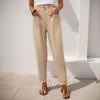 Fashion Women Trousers Casual Ladies Pants Elastic Waist Drape Straight Pants Women