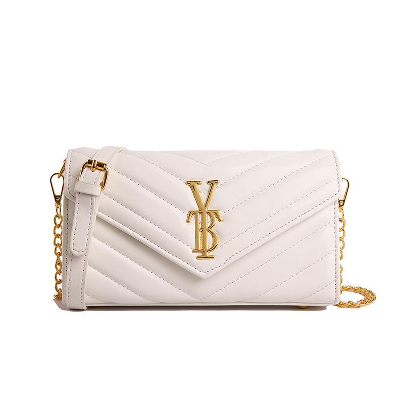 

Embroidery Thread Chain Crossbody Bag - Women s Autumn/Winter 2025 Collection белый