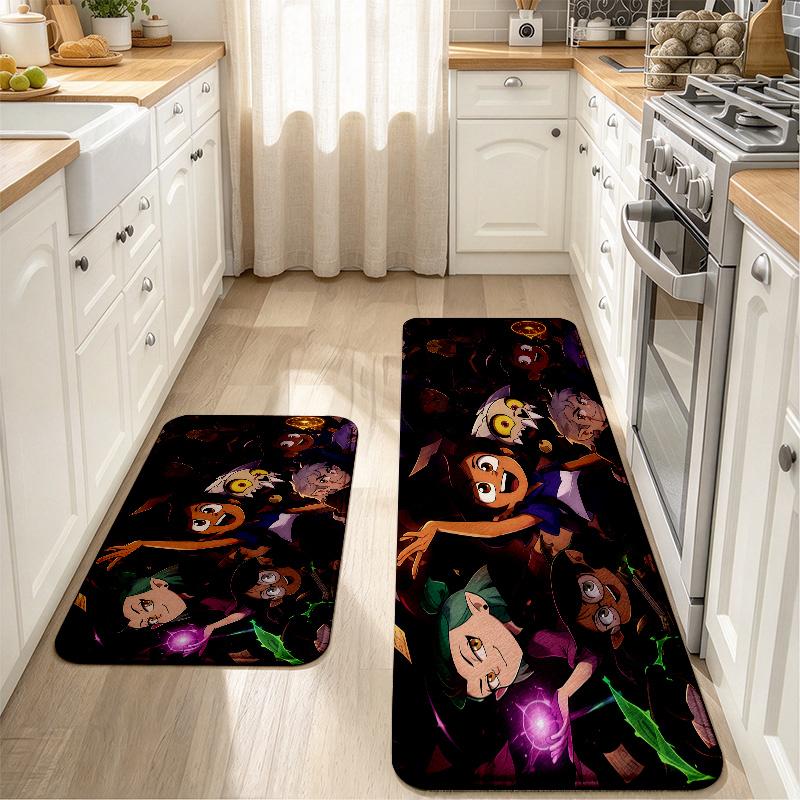The Owl House Art Print Flannel Kitchen Mat Christmas Soft Area Rug Non Slip Floor Carpet Home Decoration