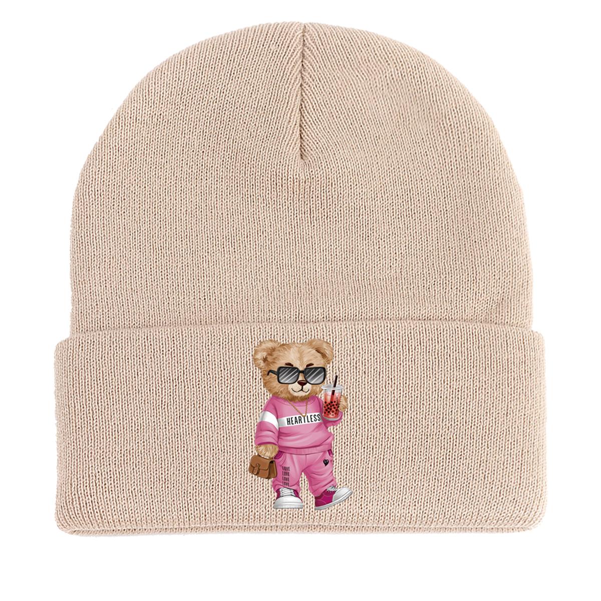 Солнцезащитные очки Медведь теплая вязаная шапка шапка — фото 15