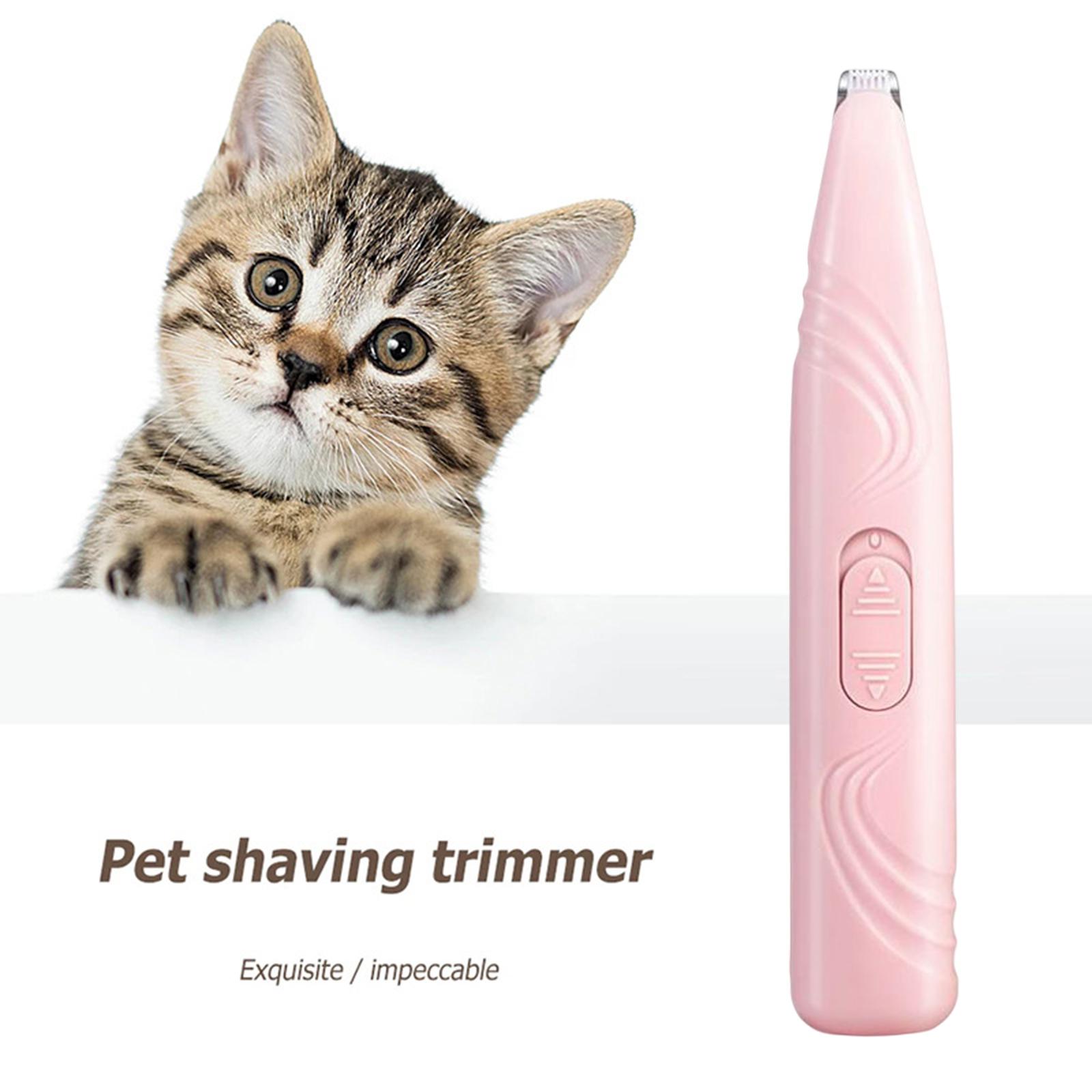 

Electric Pet Clippers Dogs Grooming Cutter Cats Birds Hair Trimming рожевий