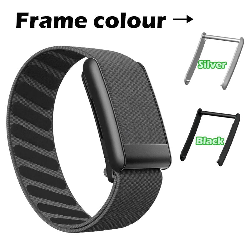 Whoop 5.0 için Dimili Naylon Kayış+ÇERÇEVE Kayışlar Whoop Band 5.0 4.0 Esnek Gerilebilir Spor Kayış Bileklik Saatler Whoop 4 5 için
