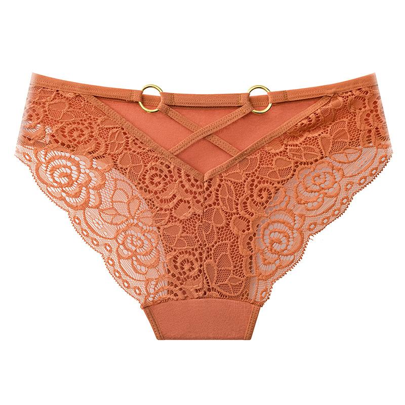 Pure cotton underwear women's sexy seamless girl briefs T-word pants women's large-size women's underwear