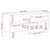 TV Stand with Shelf Walnut Finish 100 X 33 X 46 Cm Solid Mango Wood