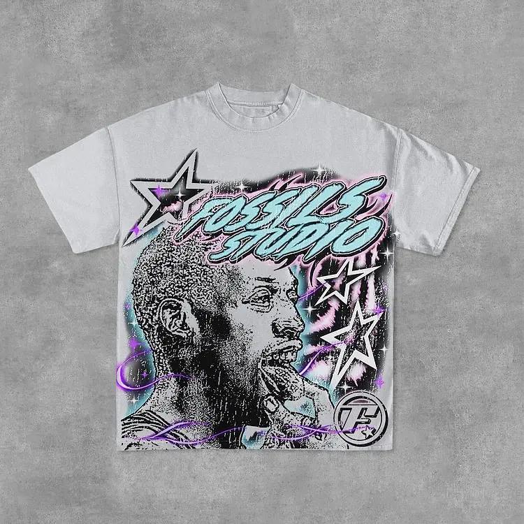 

Hot Sale Vintage Basketball Legend Poster Graphic Print Cotton Short Sleeve T-Shirt Women Men Harajuku Y2K Oversized Streetwear Oversized Summer Top 4XL