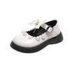 Girls Bow Princess Shoes Children's Performance Black Leather Shoes 2025 New Spring and Autumn Love Mary Jane Single Shoe Trend