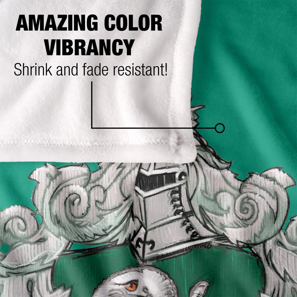 Harry Potter Slytherin Stitched Crest Blanket