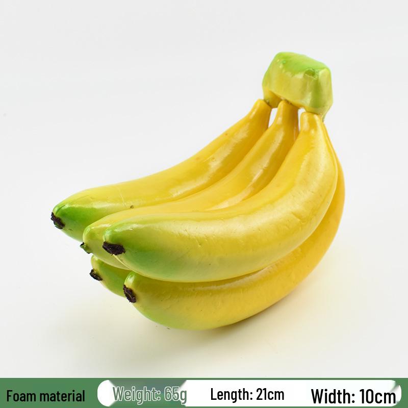 Plastic PU Banana Model for Display and Teaching Props