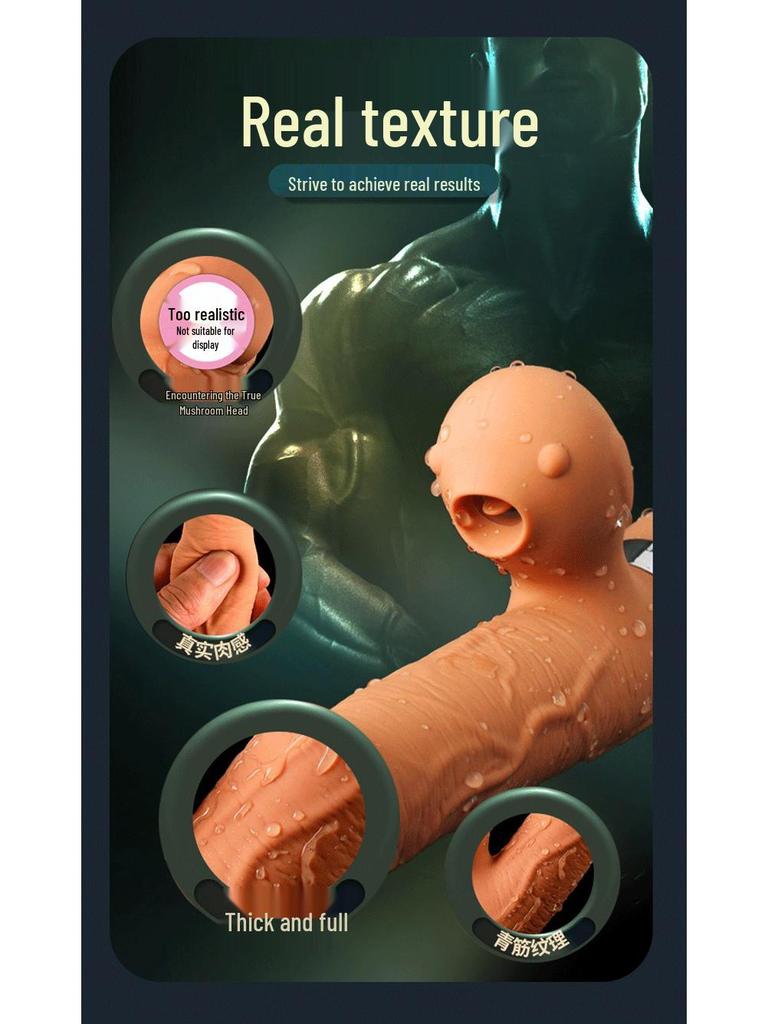 YEQU Silikon G-Punkt Vibrationsmassagegerät Realistischer Dildo für Frauen