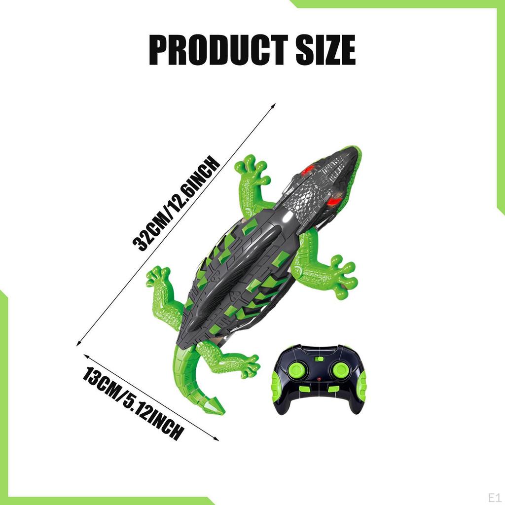 RC Wall Crawler Gecko Educational Floor Ceiling Car Toy for Ages 4 and Up