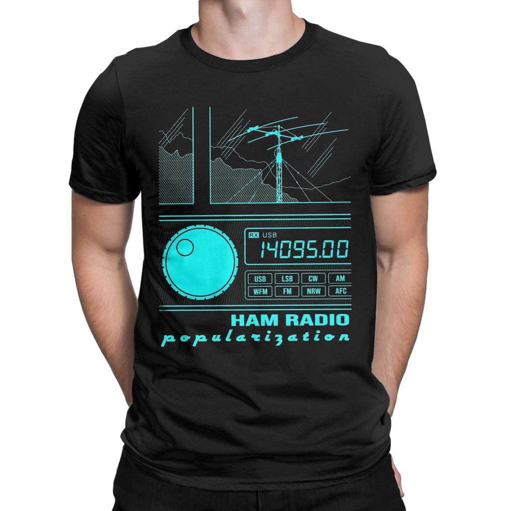 Kawaii LIFE'S TOO SHORT FOR Amateur Ham Radio T Shirt Unisex Cotton Short Sleeve O-neck Summer Top Tee