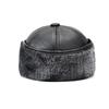 Winter Middle-Aged and Elderly Men's Hat Father Grandfather Warm Velvet Leather Hat Ear Protection Cap Outdoor Cap