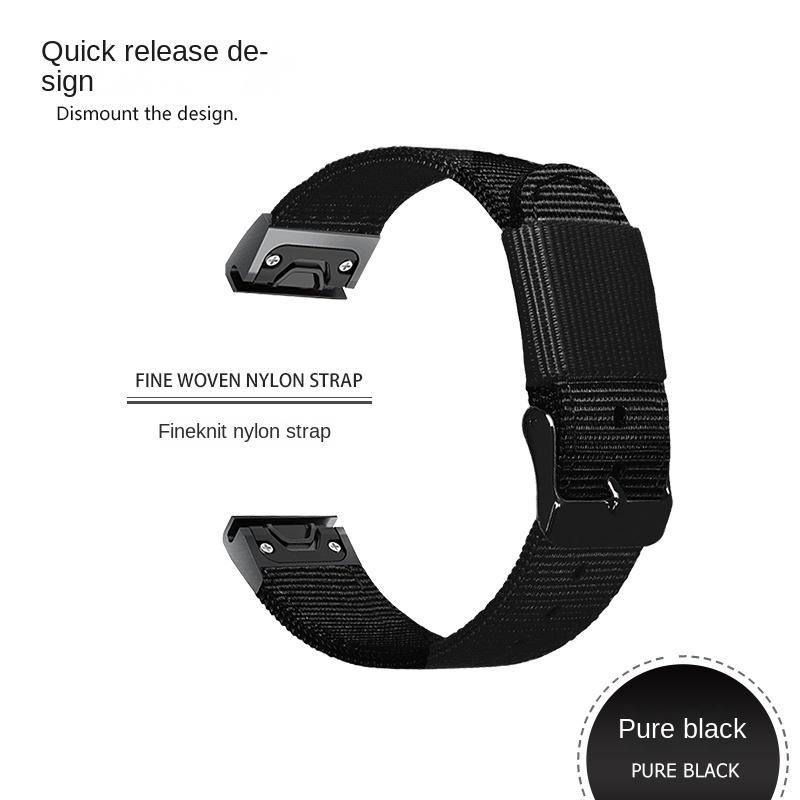 26 22 20MM Nylon Quick Release Watchband For Garmin Fenix 7X 7 6 6X Pro 5 5X/5XPlus 3 HR  Watch Canvas Strap Wrist Band Bracelet