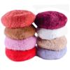 Plush Beret Hat Cute Knitted Cap Korean Version Cold Cap  Autumn Winter