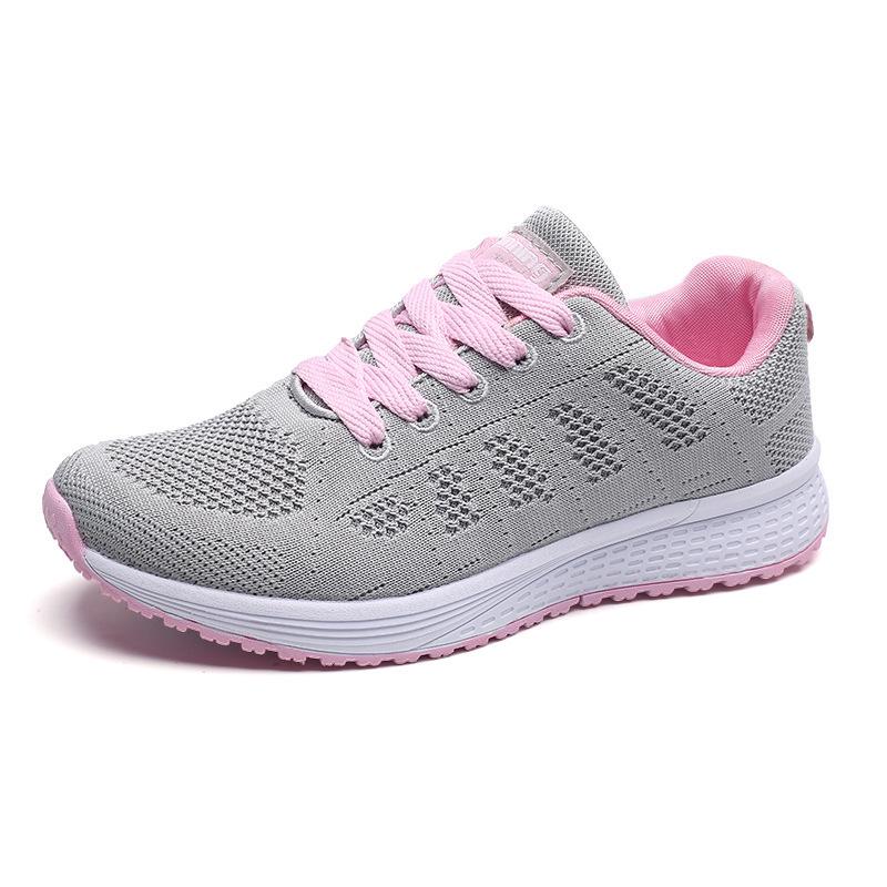 Women MenCasual Shoes Fashion Breathable Walking Mesh Flat Shoes Sneakers Female Footwear