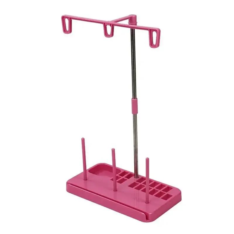 

Thread 3 Spool Sewing Thread Holder for Home Sewing Machine Thread Organizer Spool DIY Sewing Quilting Accessories розовый