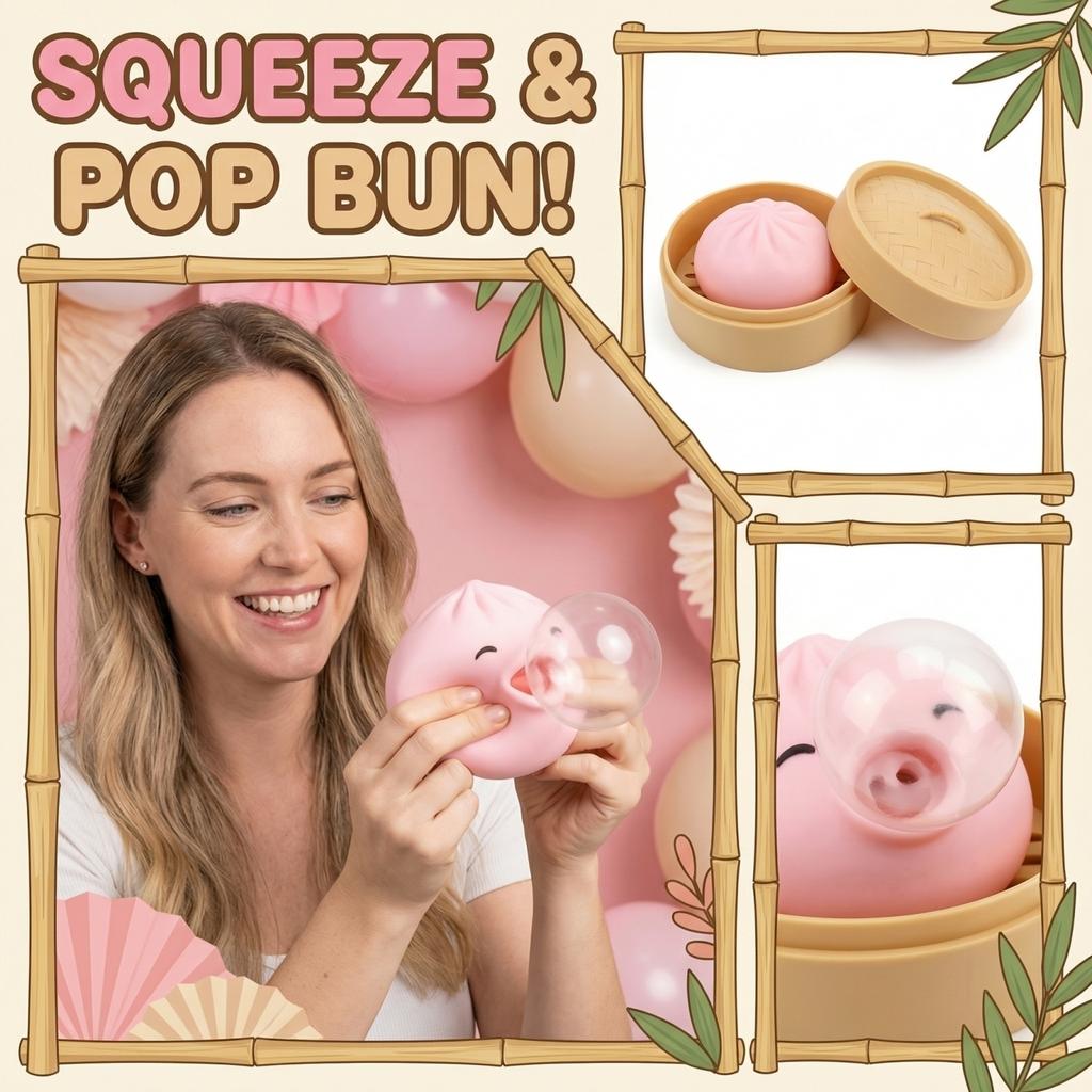 Stress-Relief Steamed Bun Toy (Bubbling Edition)