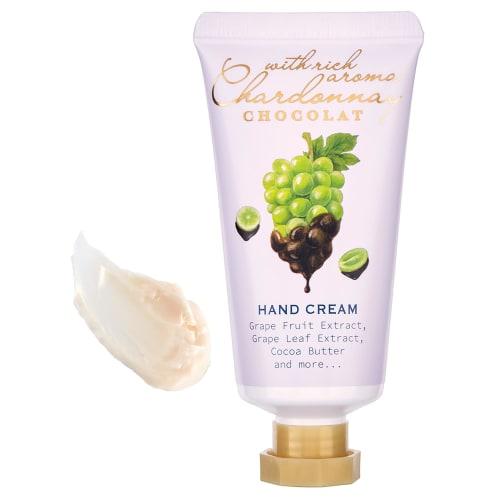 Chardonnay Chocolat Aroma Hand Cream 30mL (Moisturizing, addictive sweet scent reminiscent of chocolate-covered white grapes)