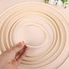 5 Stück Holzreifen DIY Traumfänger Bambusringe Handgefertigtes Bastelmaterial Hochzeit Geburtstagsfeier Dekoration Haus Garten Wandbehang Dekor