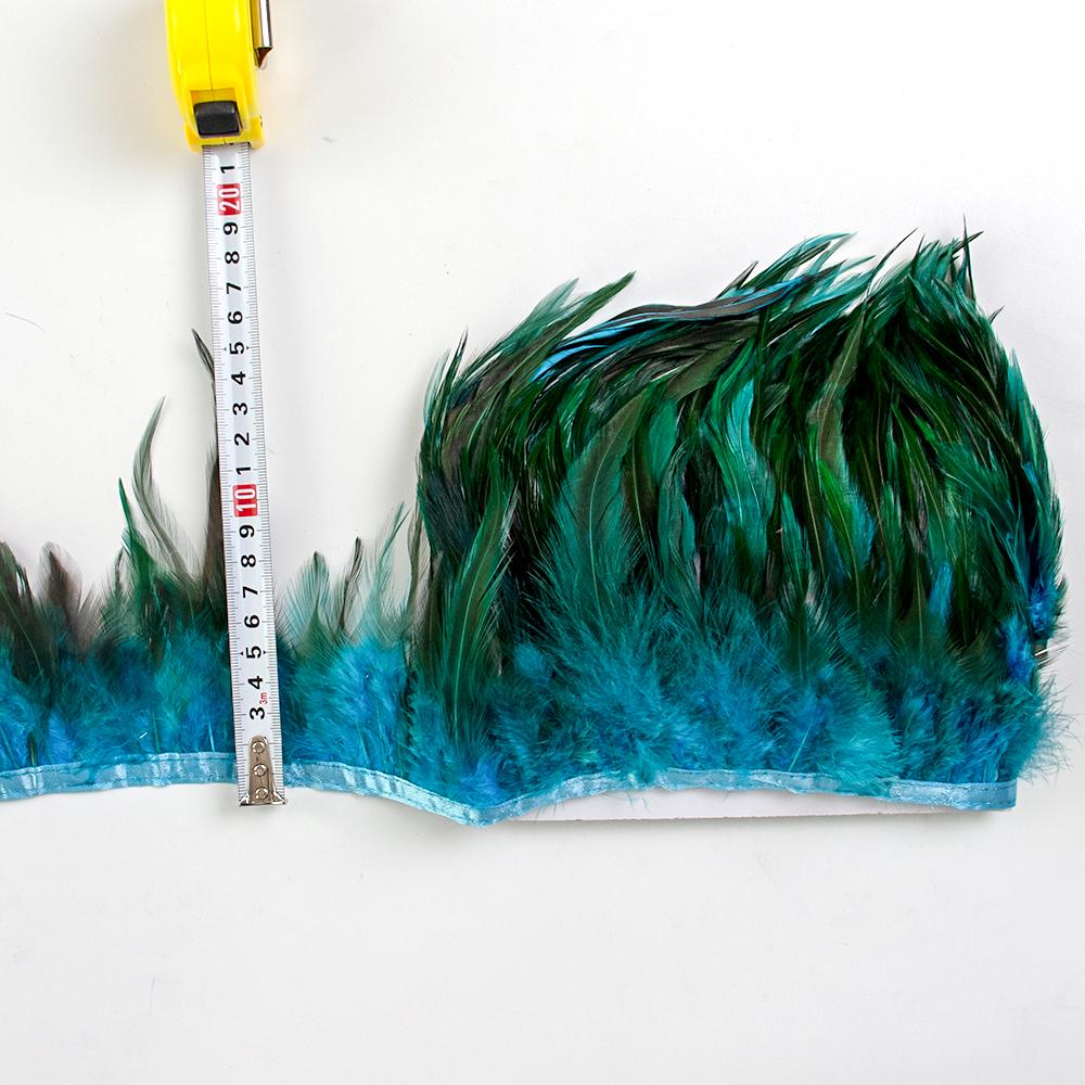 10 Meter 14 Coloful Chicken Feather Trim Fringe Diy Party Skirt Crafts Top Quality Pheasant Feathers For Sewing In Dress Decor