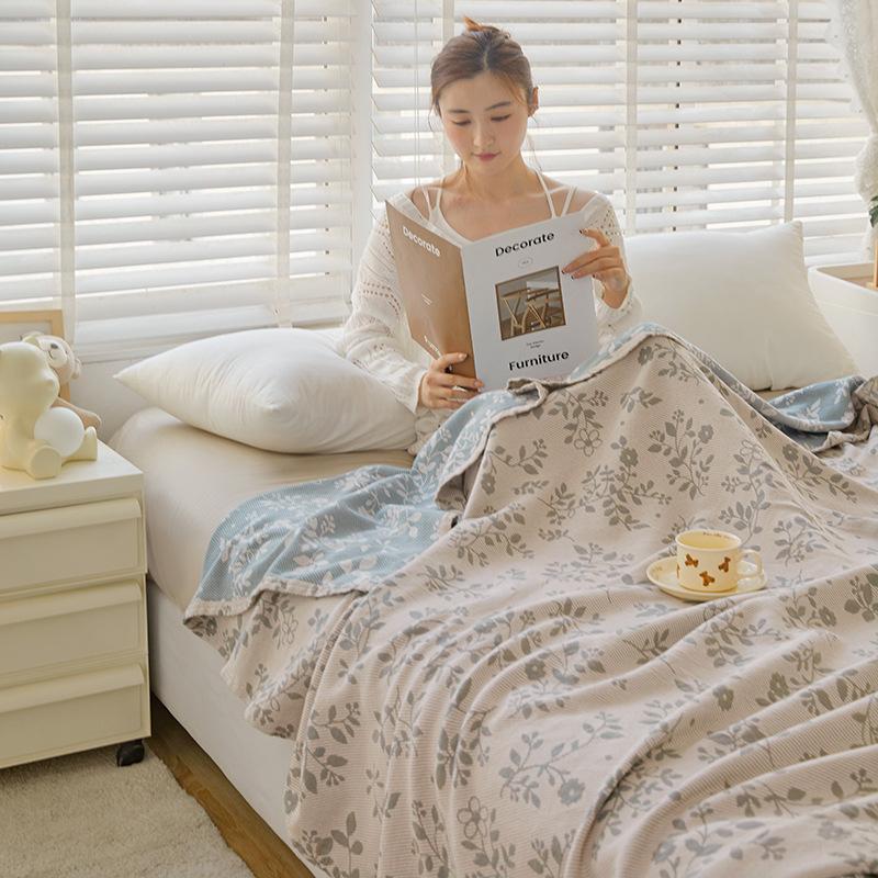200x230cm Class A Cotton Gauze Blanket Summer Towel Quilt Air Conditioning Blanket