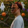 Realistic Halloween Cosplay Mask 3D Half Face Mask Halloween Pumpkin Mask  Costume Party Supplies