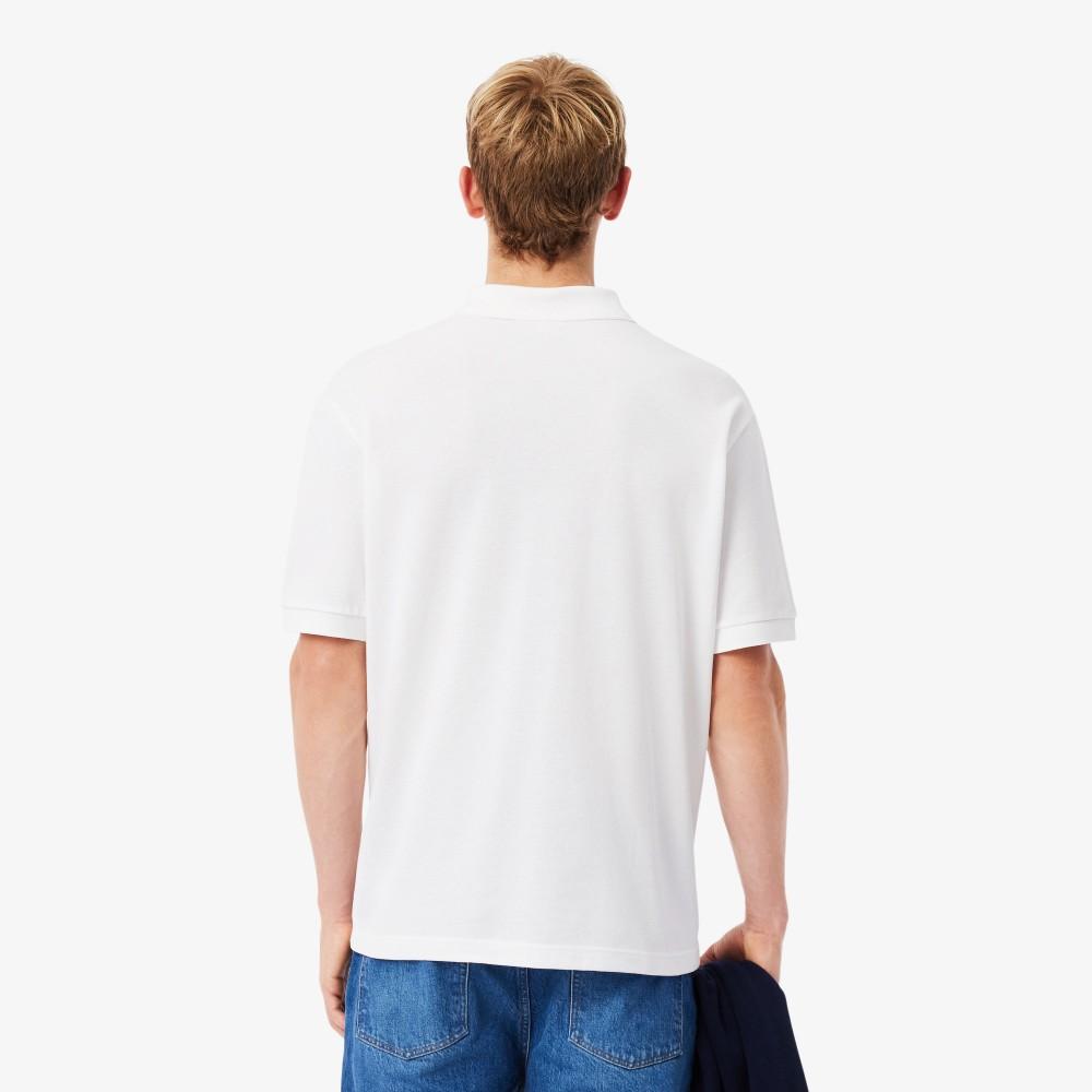 [lacoste] Men's Croc Signature Loose Fit Short-Sleeve Polo Shirt PH7757-56G001