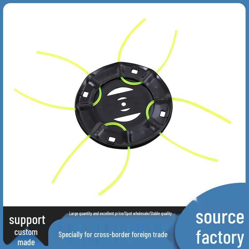 Compact Lithium Battery Grass Trimmer Head - Universal Nylon Line for Quick Installation