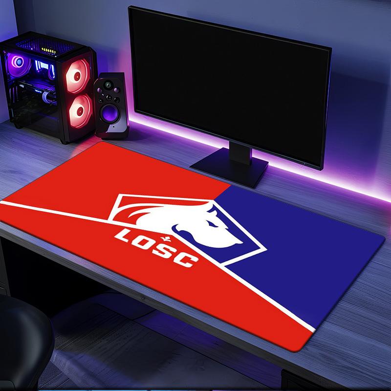Losc Football Crest mouse pad, rubber base, esports desk mat, mouse pad for gamers and office use, gaming desk , easy to clean mat