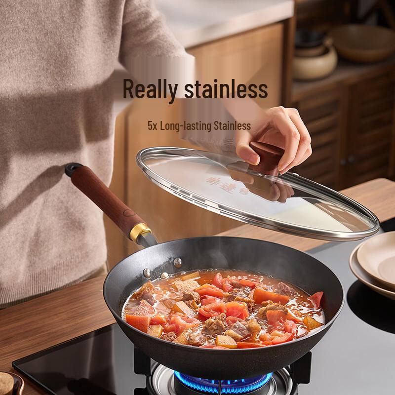 Joyoung Light Titanium Cast Iron Wok