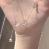 2025 New High-End 925 Sterling Silver Butterfly Clavicle Necklace for Women - Light Luxury Birthday Gift