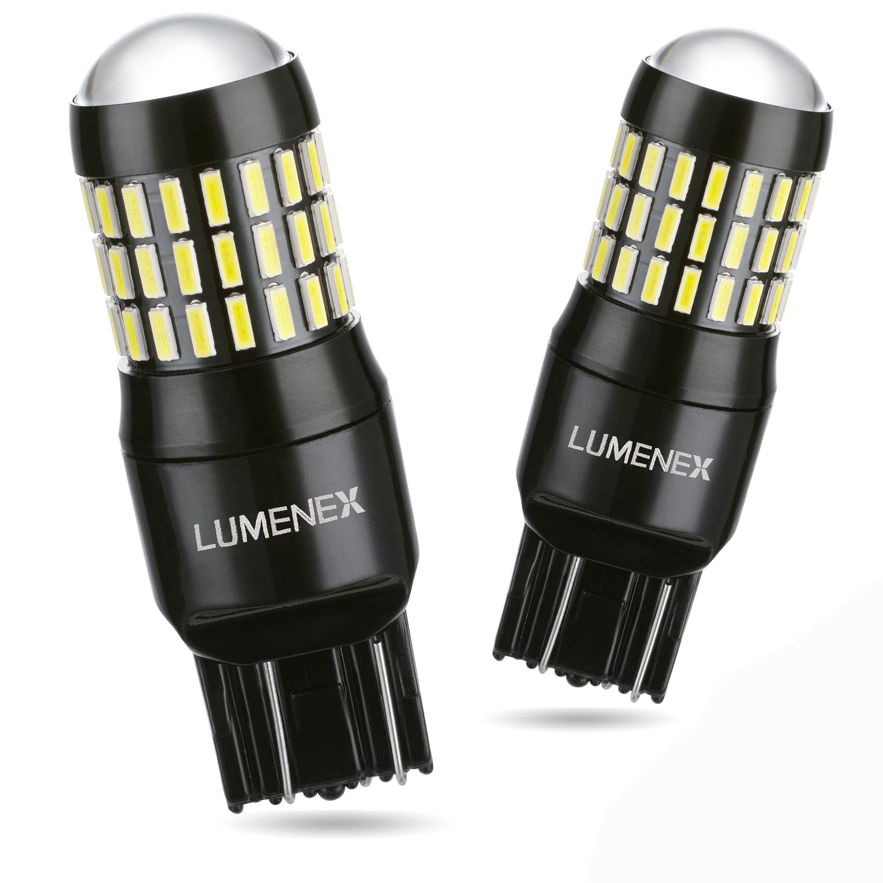 

LUMENEX T20 Single Ball LED Back Lamp, Non-Polarity, High Brightness, 4014SMD, 66 Rows, W21W/7443/7440/992, білий