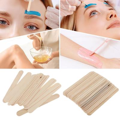 500 Pcs Waxing Sticks Assorted Sizes Wax Applicator Sticks Wood Popsicle Sticks Waxing Tools for Body Legs Face Home Beauty Salon