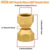 Multipurpose Brass 3/8Inch Female Flares to Female Swivels Tube Fittin Sturdy Valves Connectors 2PCs High Performances