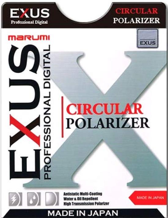 MARUMI PL Filter EXUS Circular PL 55mm for increasing contrast and removing reflections 092081