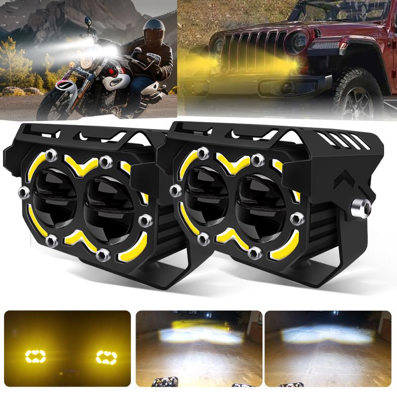 

Дополнительные светодиодные фары для мотоцикла, рабочие противотуманные фары, дополнительные прожекторы для электромобиля, внедорожные фары для грузовика, бар