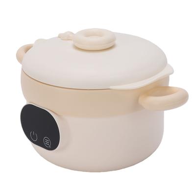 Bol Chauffe-Plat Électrique 470ML Sans Eau Acier Inoxydable Sans Fil Rechargeable Boîte à Lunch Isotherme pour Aliments pour Bébé