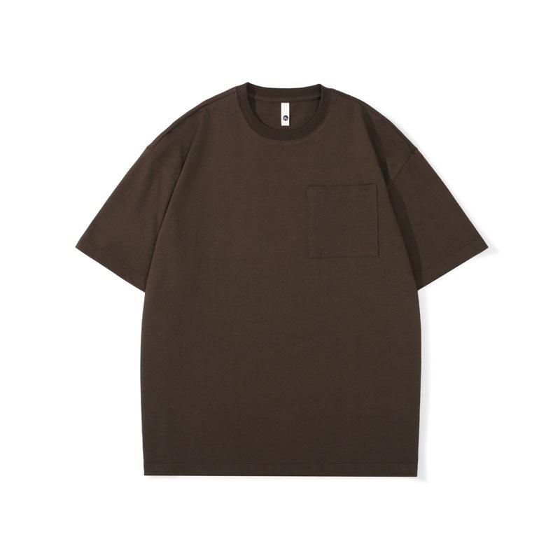 New Summer Short-sleeved Trendy Round Neck Versatile Retro Cotton T-shirt S белый 4683₽