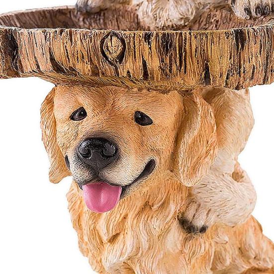 Hedgehog Bird Feeder Statue 3D Printing Technology Yard Sculpture Resin Outdoor Statue