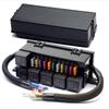12 24V Vlot Fuse Relay Box Pre-Wired Fuse and Relay Box with 6 Relays and 11 Way ATC/ATO Relay Fuse Box Block For Auto Car