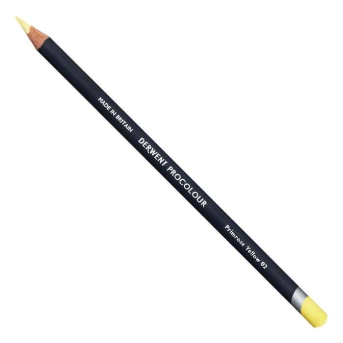 Crayon de couleur - DERWENT - PROCOLOUR - Jaune primevère - 1 crayon - Mixte