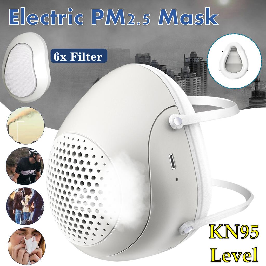 Buy PM2.5 Dust Mask Smart Electric Fan N95 Mask Anti-Pollution ...