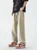 Dingfengbaoluo Men's Straight Loose Wide-Leg Pants