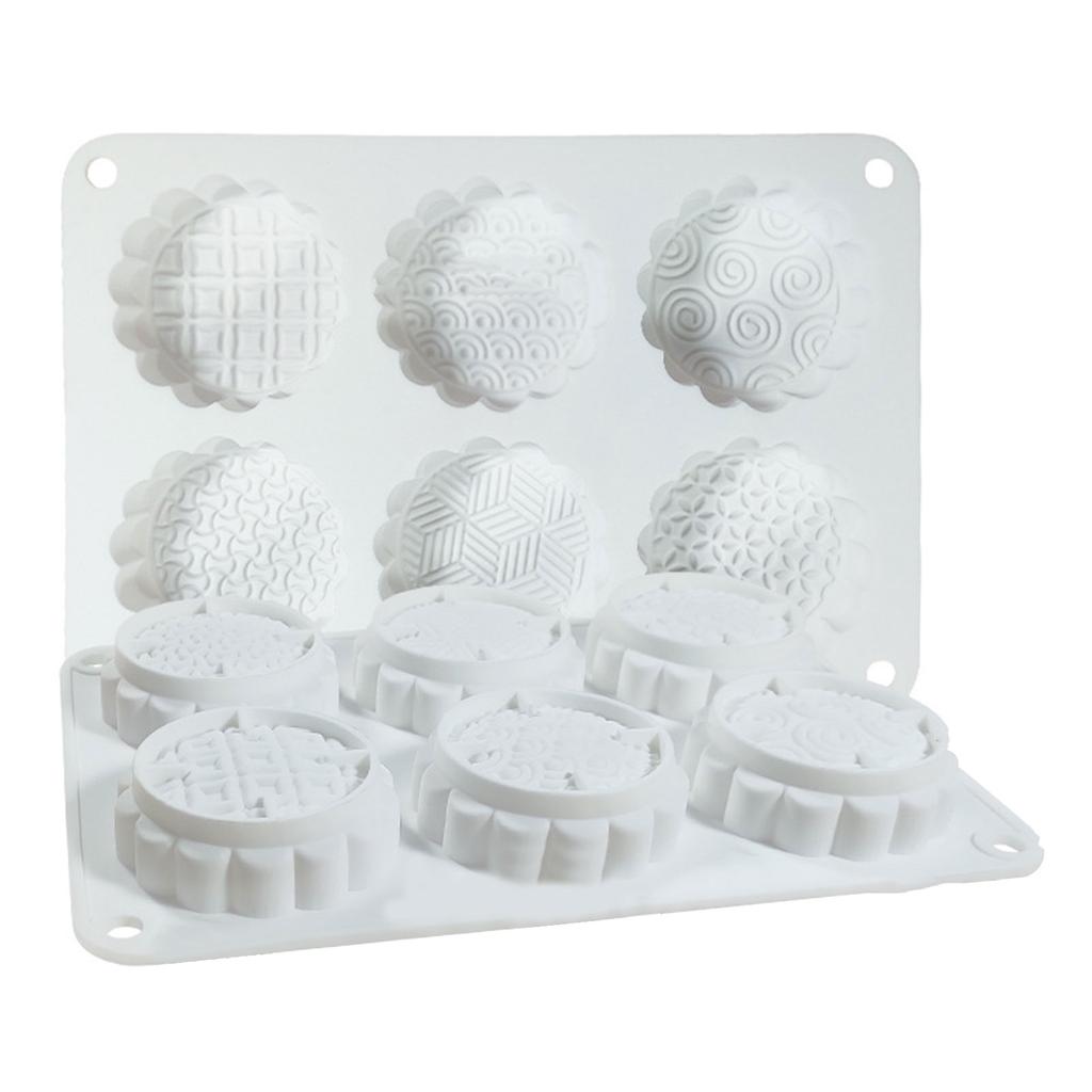 Silicone Mooncake Moulds Mid-Autumn Theme Mooncake Decorating Tool Pudding Molds