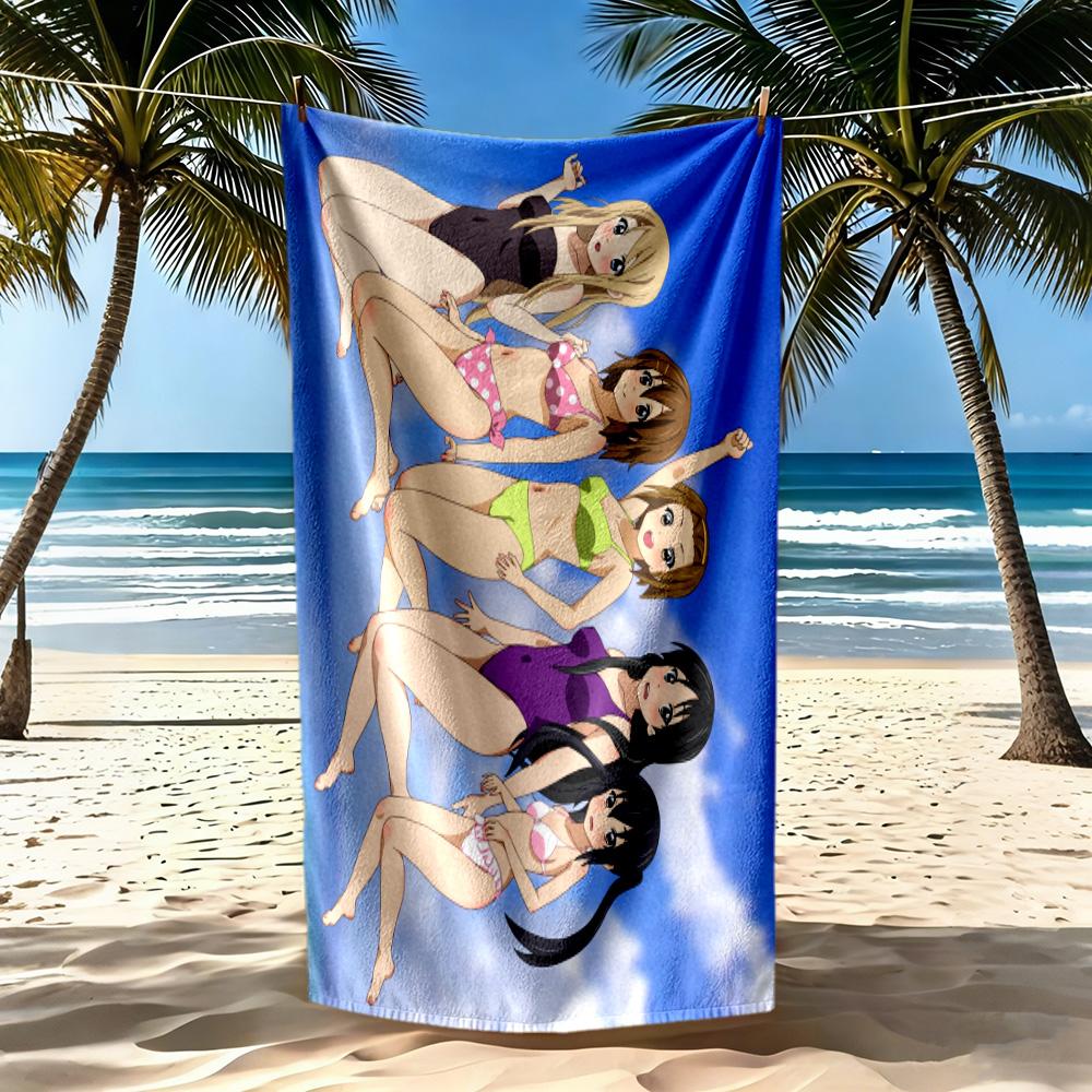 Pool Party Beach Towel Soft Durable Quick-Dry Comfortable Lightweight Suitable for Swimming, Gym, Camping, Yoga Vacation
