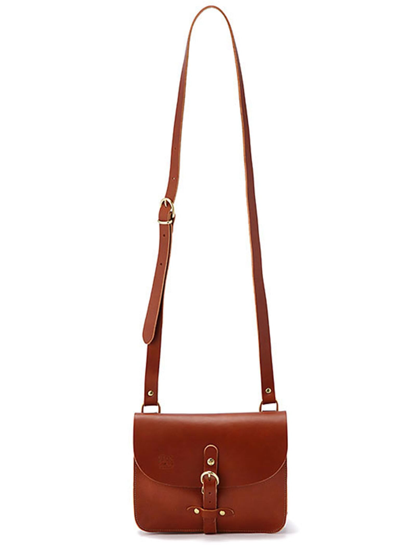 

Shoulder Bag Crossbody Leather Genuine Leather Cowhide Unisex Red Brown Brown [IL BISONTE] Women s Men s