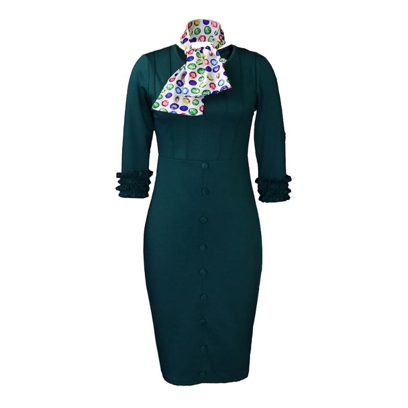 

Женская летняя новая однотонная юбка-карандаш с разрезами, профессиональная юбка с запахом на бедрах, платье с шелковым шарфом XXXL