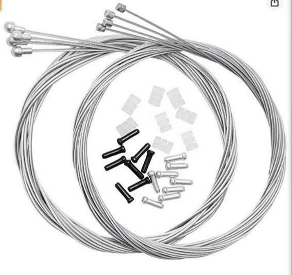 Sada brzdových a radiacich laniek pre horský bicykel